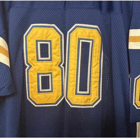 San Diego Chargers Kellen Winslow #80 Mitchell and Ness 1984 Jersey Sz 56 Used - Picture 4 of 7